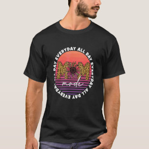 T-shirt Maman Mode Toute La Journée Jour Léopard Tournesol
