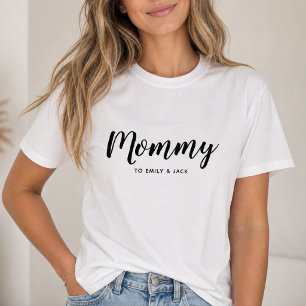 T-shirt Maman   Modern Mom Kids Noms de la fête des mères