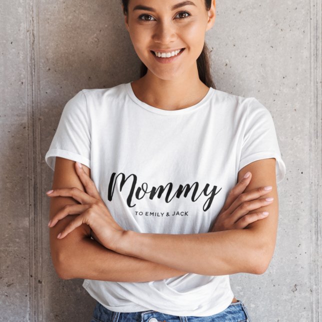 T-shirt Maman | Modern Mom Kids Noms de la fête des mères