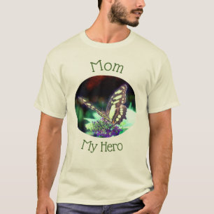 T-shirt Maman Mon Héros Papillon Nature