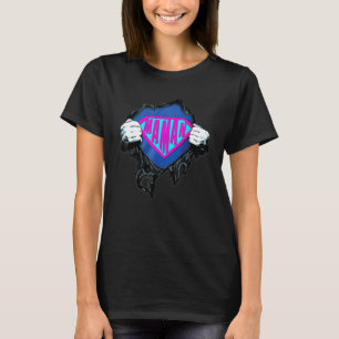 T-shirt Maman Mon super héros Mère Humour Femme Mère Maman