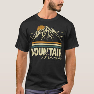 T-shirt Maman Montagne Rétro Vintage Vie Cute Maman Randon