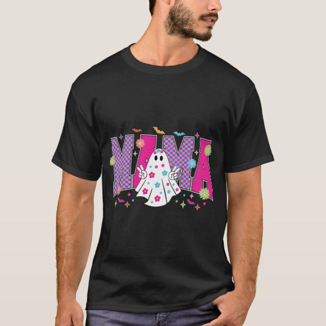 T-shirt Maman néon Halloween Mini (Devant)