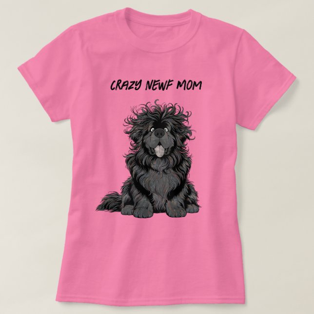 T-shirt Maman Newf folle de Notta Bear (Design devant)