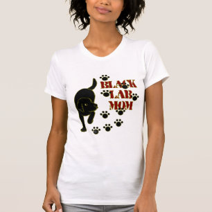 T-shirt Maman noire de laboratoire