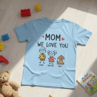 Maman Nous T'aimons Illustration De Noms De Petits