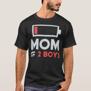 T-shirt Maman of 2 Boys Cadeau de Son Fils Fête des mères