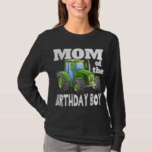 T-shirt Maman of the Birthday Boy Kids Farm Tractor ID de 