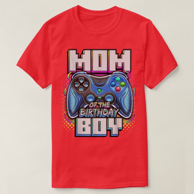 T-shirt Maman of the Birthday Boy Matching Video Game Birt (Design devant)