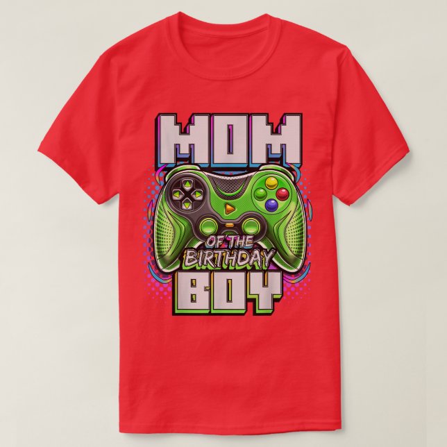 T-shirt Maman of the Birthday Boy Matching Video Game Birt (Design devant)