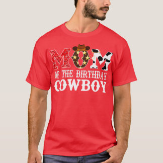 T-shirt Maman of the Birthday Cowboy 1st Birthday Cowb