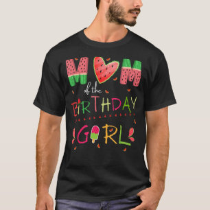T-shirt Maman of the Birthday Girl Watermelon Cute Family