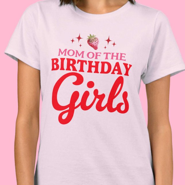 T-shirt Maman of the Birthday Girls Twins Joint Anniversai (Mom of The Birthday Girls Twins Joint Birthday T-Shirt)