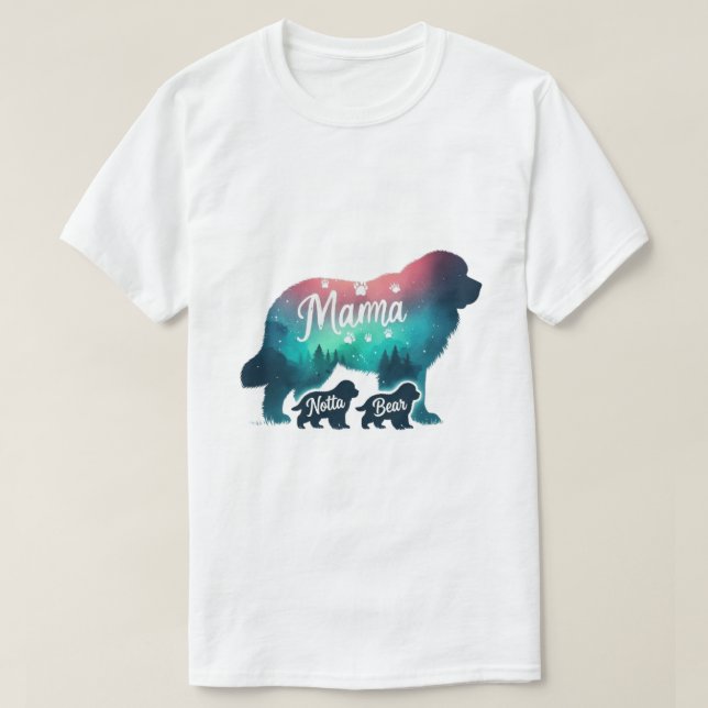T-shirt Maman Ours et oursons (Design devant)