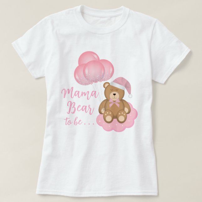 T-shirt Maman Ours Être Baby shower Mignonne Ours (Design devant)