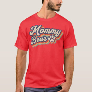 T-shirt Maman Ours Rétro Vintage Fête des Mères Ours Amour