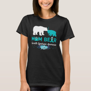 T-shirt Maman ours Tourette Sensibilisation au syndrome de