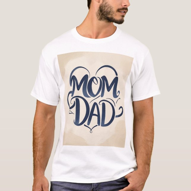 T-shirt Maman & Papa (Devant)