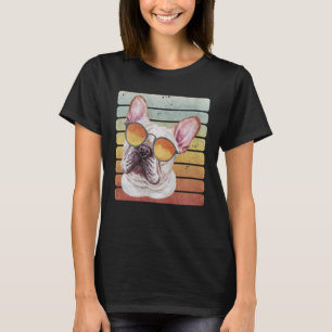T-shirt Maman Papa Bouledogue Français Rétro Vintage Couch