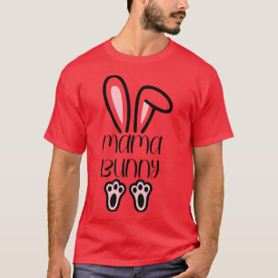 T-shirt Maman Papa Bunny Jour de Pâques Papa Enceinte Mama