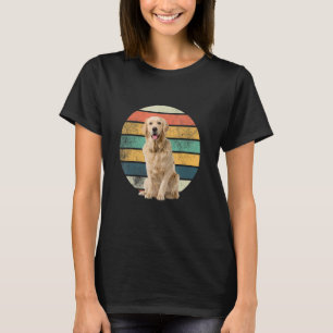 T-shirt Maman Papa Chien Retriever Doré Rétro