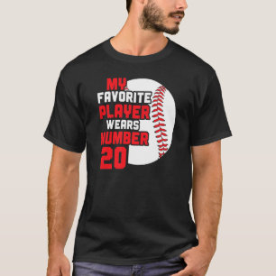 T-shirt Maman Papa Joueur De Baseball Favori Joueur De Bas