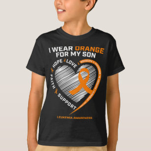 T-shirt Maman Papa Leucémie Sensibilisation Fils Leucémie