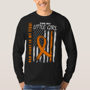 T-shirt Maman Papa Petite Fille Fille Sensibilisation à la