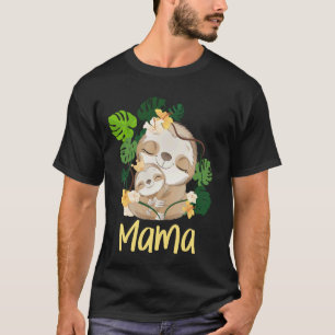 T-shirt Maman Paresseux - Mère Paresseuse Mignonne Maman
