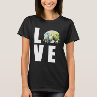 T-shirt Maman Perruche Amour Perruche Oiseau 1
