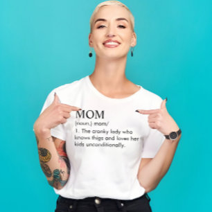 T-shirt Maman personnalisée Funny Définition cadeau pour m