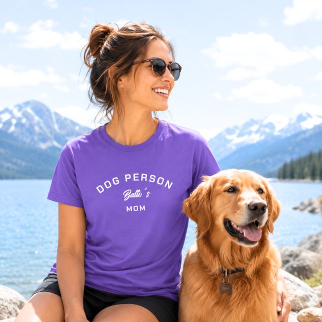 T-shirt Maman Personne Chien Violet (Créateur téléchargé)