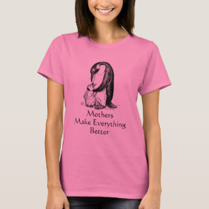 T-shirt Maman pingouin, les mères font tout mieux