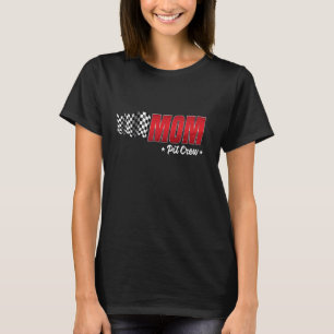 T-shirt Maman Pit Crew Race Car Anniversaire Famille Cours