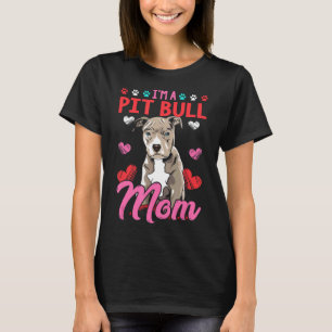 T-shirt Maman Pitbull Maman Chien Pit Bull Cadeau