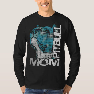 T-shirt Maman Pitbull Mon meilleur ami Mon animal de compa
