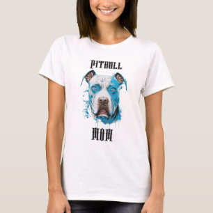 T-shirt Maman Pitbull personnalisée