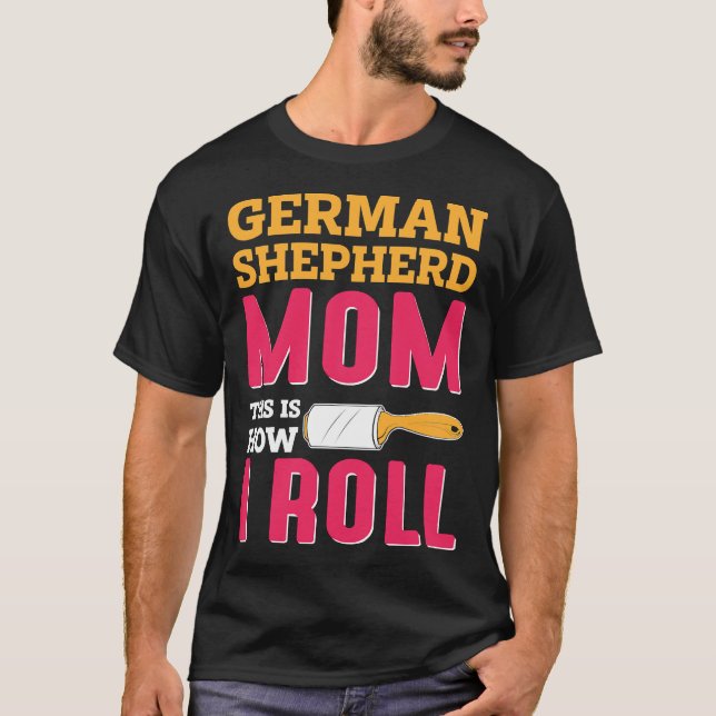 T-shirt Maman plaisanter Allemand Shepard Berger Chien K (Devant)