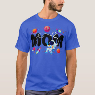 T-shirt Maman Planètes Extérieures Anniversaire Partie Ast