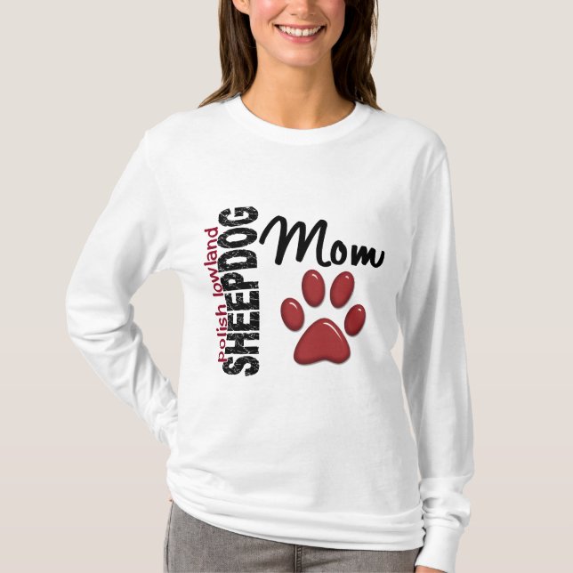 T-shirt Maman polonaise 2 de chien de berger de plaine (Devant)