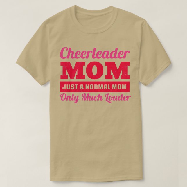T-shirt Maman pom-pom girl Juste Une Maman Normale Seuleme (Design devant)