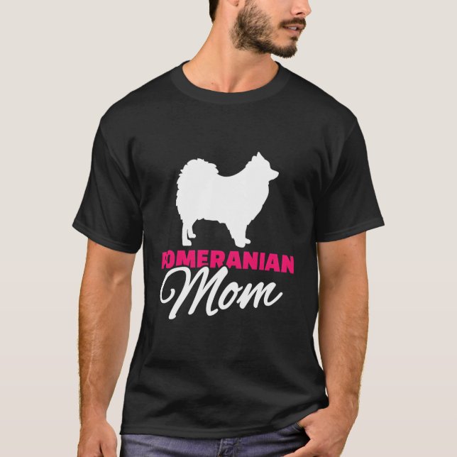 T-shirt Maman poméranienne (Devant)