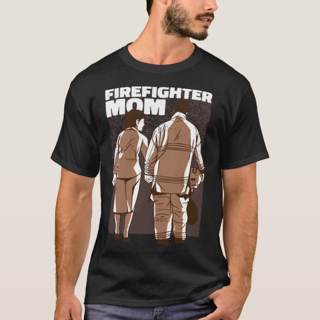 T-shirt Maman pompier (Devant)