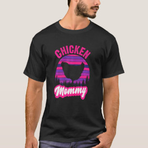 T-shirt Maman Poulet Femme Style Rétro Vintage Poulet