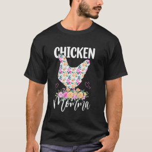 T-shirt Maman Poulet Mignonne Fleurie Maman Maman Mère Mèr