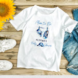 T-shirt Maman pour être C'est un garçon bleu baby shower d<br><div class="desc">Maman pour être un t-shirt baby shower C'est un garçon bleu chaussures bébé un casquette simple design moderne baby shower photo chemise. accessoires photo</div>