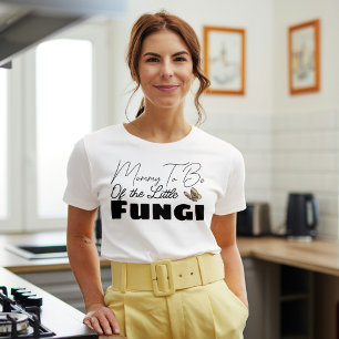 T-shirt Maman Pour Être Le Petit Baby shower Champignons