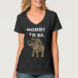 T-shirt Maman pour être un éléphant Baby shower Fête des m