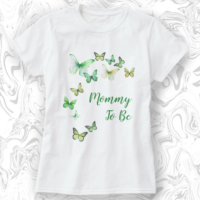 T-shirt Maman Pour Être Un Petit Baby shower Papillon (Créateur téléchargé)