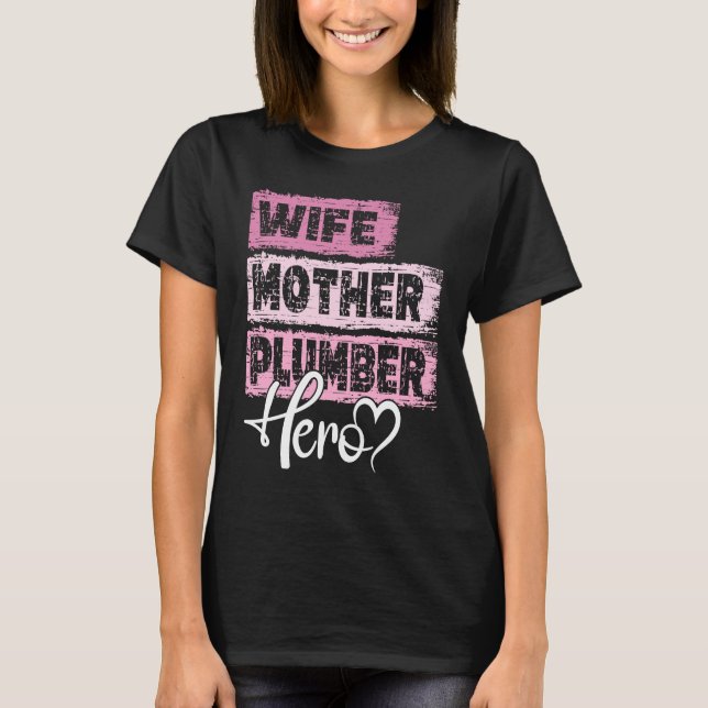T-shirt Maman pro héroïne mère Plombier (Devant)